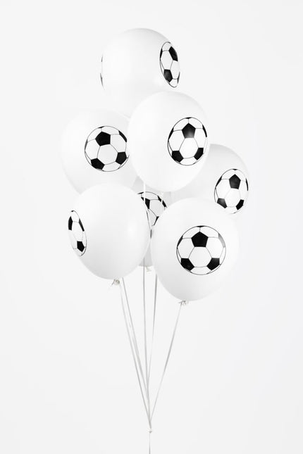 Palloncini bianchi da calcio 30,5 cm 8 pezzi