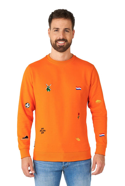 Maglione arancione Holland Hup Uomo OppoSuits