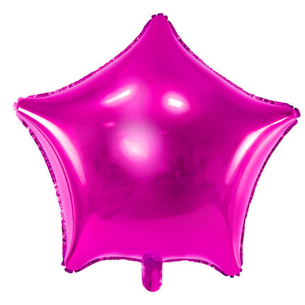 Palloncino ad elio Star Fucsia vuoto 48 cm