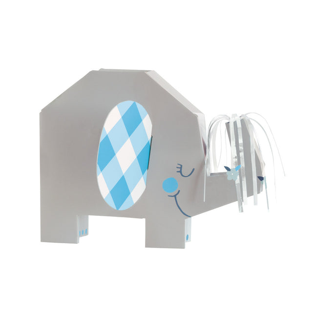 Baby Elefante Decorazione da Tavolo Blu 23cm