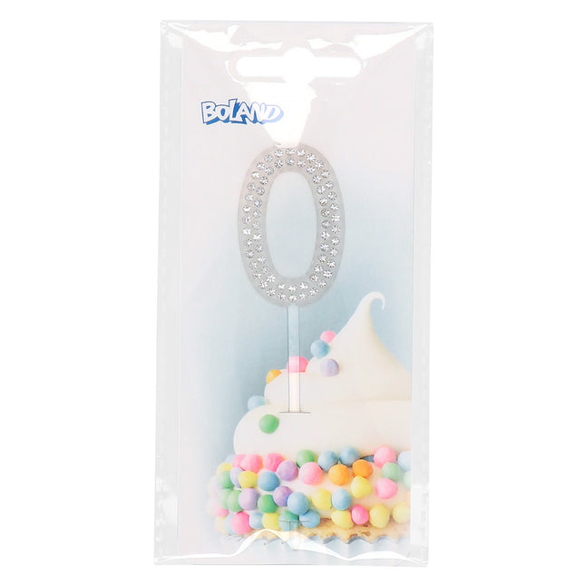 0 Anno Cake topper Diamante 10,5 cm