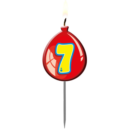 Palloncino Candela 7 anni 8 cm