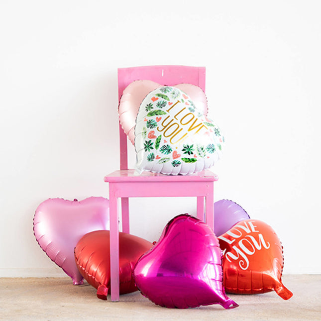 Palloncino ad elio Cuore I Love You vuoto 45 cm