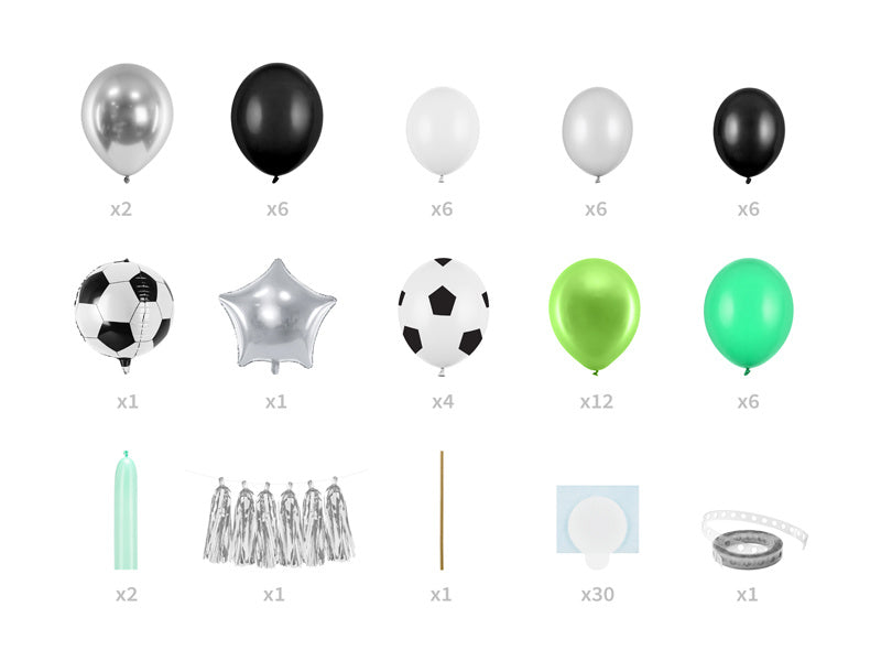 Ghirlanda di palloncini Soccer 15 pezzi