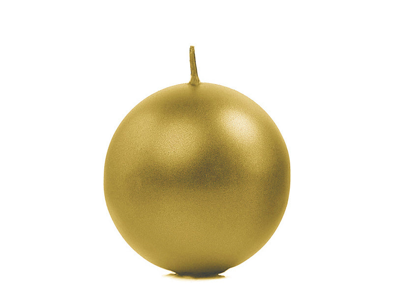 Candele a globo Oro Metallizzato 6cm 10pz
