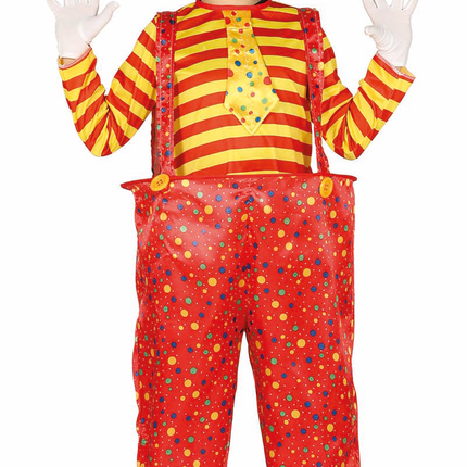 Costume da clown bambino rosso giallo