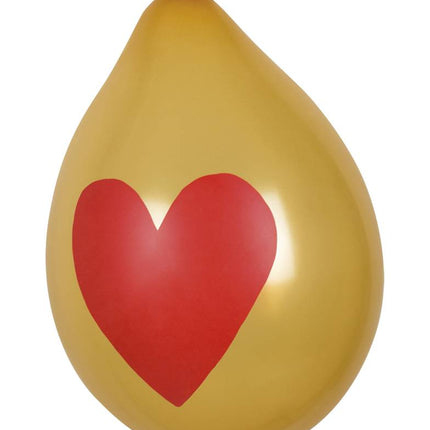 Palloncini a cuore 25cm 6pz