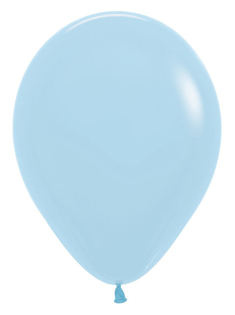 Palloncini blu opaco pastello 30cm 50pz