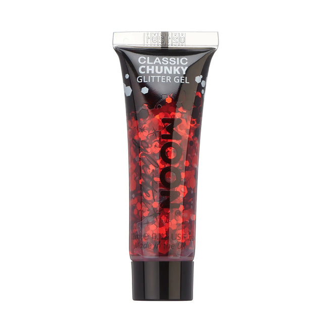 Moon Glitter Classic Chunky Glitter Gel Rosso 12 ml