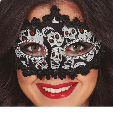 Maschera per occhi di Halloween Testa di Morte