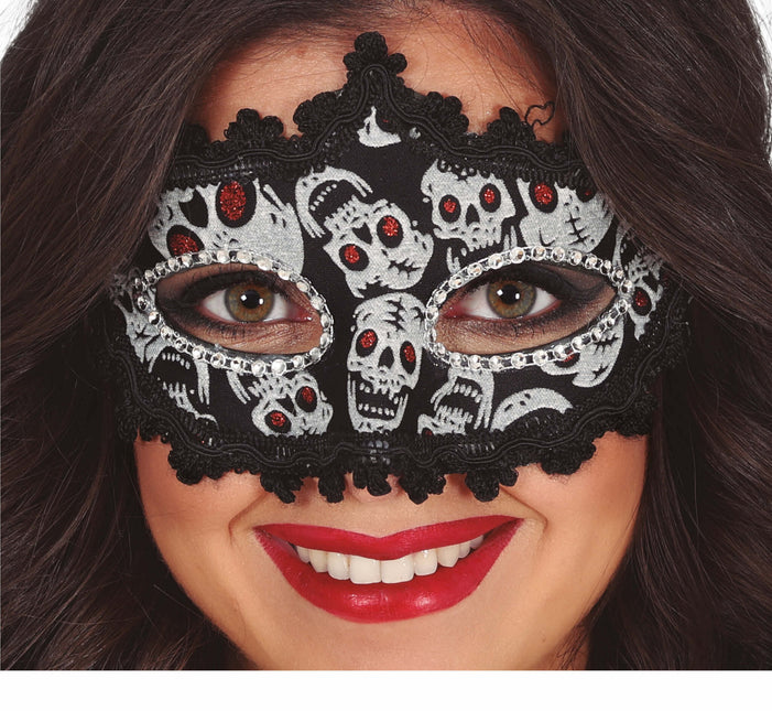 Maschera per occhi di Halloween Testa di Morte