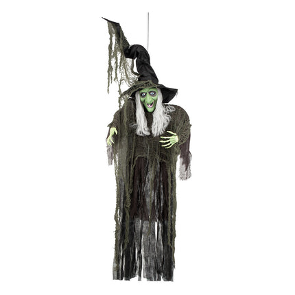 Bambola di Halloween Strega Verde 1,9m