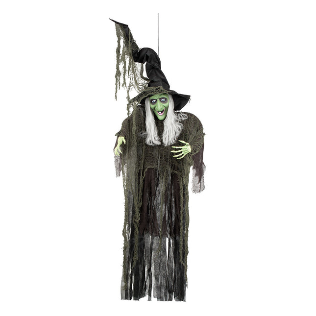 Bambola di Halloween Strega Verde 1,9 m