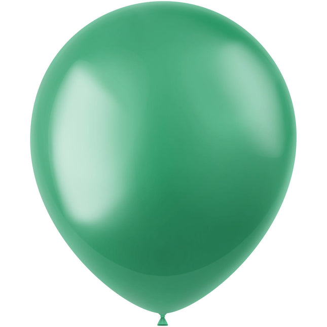 Palloncini verdi metallizzati verde regale 33cm 10pz