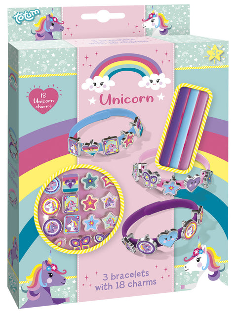 Braccialetti Unicorno/ Set per la creazione di ciondoli