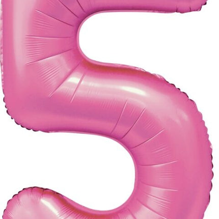 Palloncino a figura rosa 5 anni lucido 86 cm