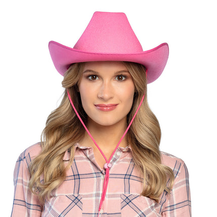 Cappello da cowboy rosa