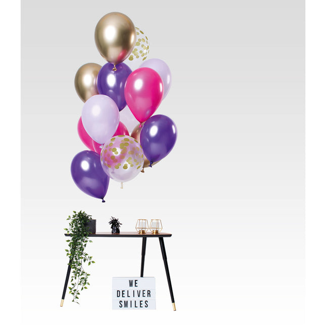 Set di palloncini viola 30 cm 12 pezzi