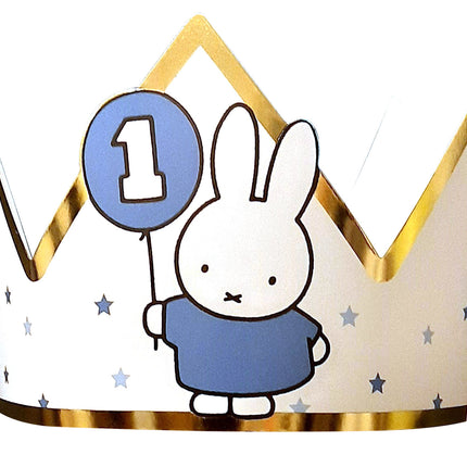 Corona Miffy 1 anno blu 9,5 cm