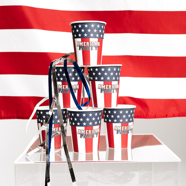 America Cups Party Paper 210ml 10pz