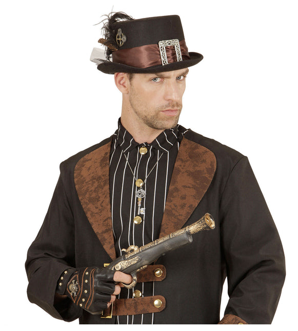 Fibbia Steampunk per cappello