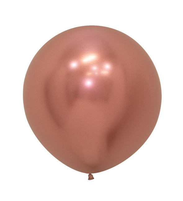 Palloncini Reflex Oro Rosa 61cm 3 pezzi