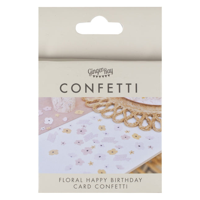 Fiori di coriandoli di buon compleanno