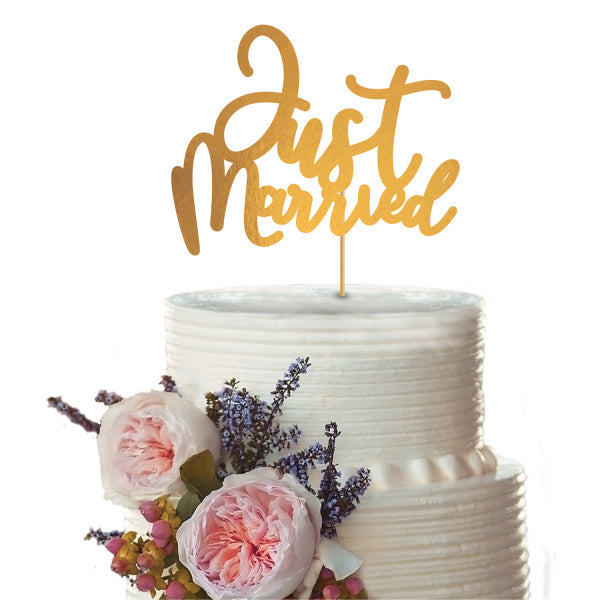 Topper per torta Just Married