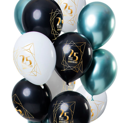 Palloncini 25 anni anniversario 30cm 12pz