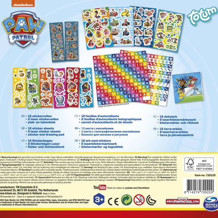 Set di adesivi Paw Patrol grande