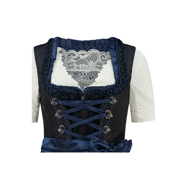 Abito Dirndl blu scuro Donna 2 pezzi