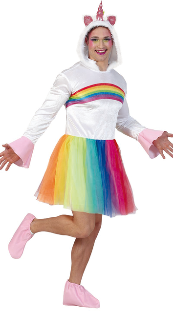 Costume da unicorno arcobaleno