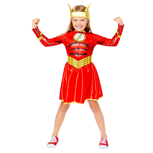 Costume da bambino Ragazza Flash Sostenibile