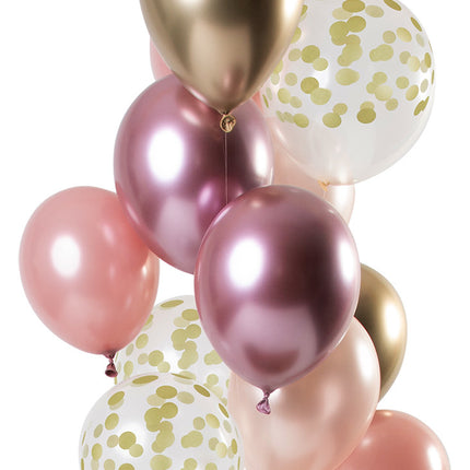 Set di palloncini dorati 30cm 12pz