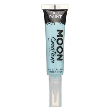 Moon Creations Vernice per il viso con pennello applicatore azzurro 15ml