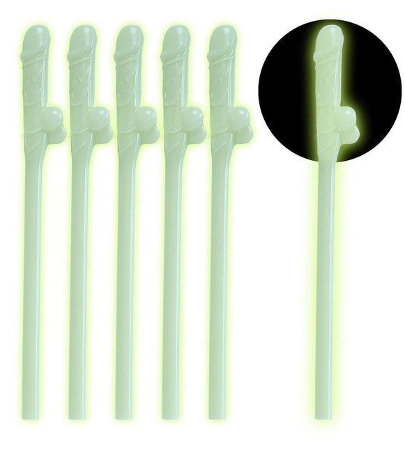 Cannucce Dick Glow In The Dark 6pcs