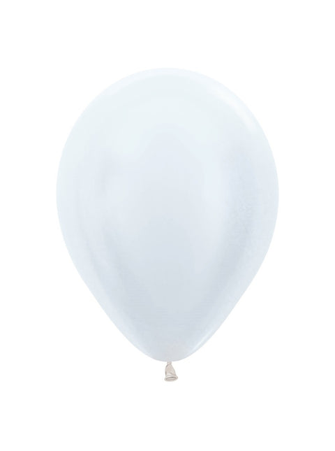 Palloncini Bianco Perla 23cm 50pz