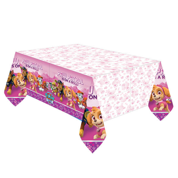 Tovaglia Rosa Paw Patrol in plastica 137x243cm