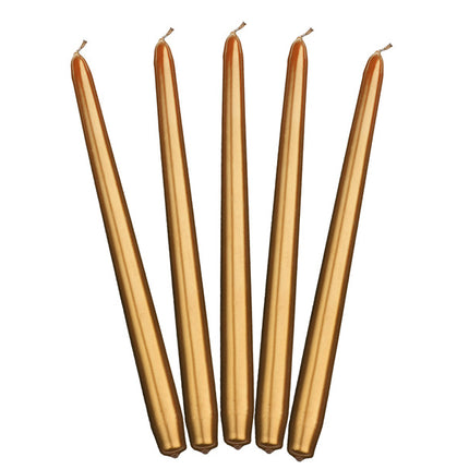 Candele Oro Metallizzato 29cm 10pz