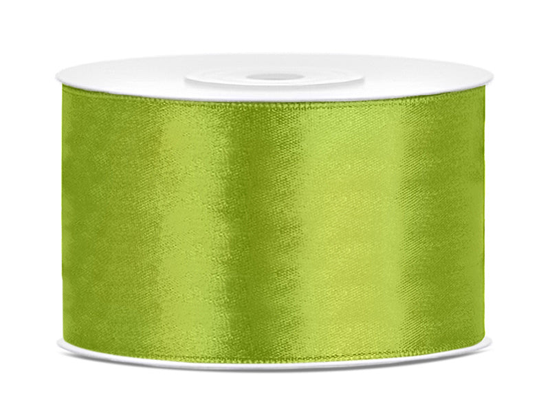 Nastro di raso verde lime 38mm 25m