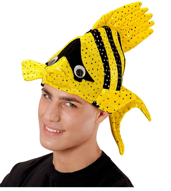 Cappello da pesce giallo