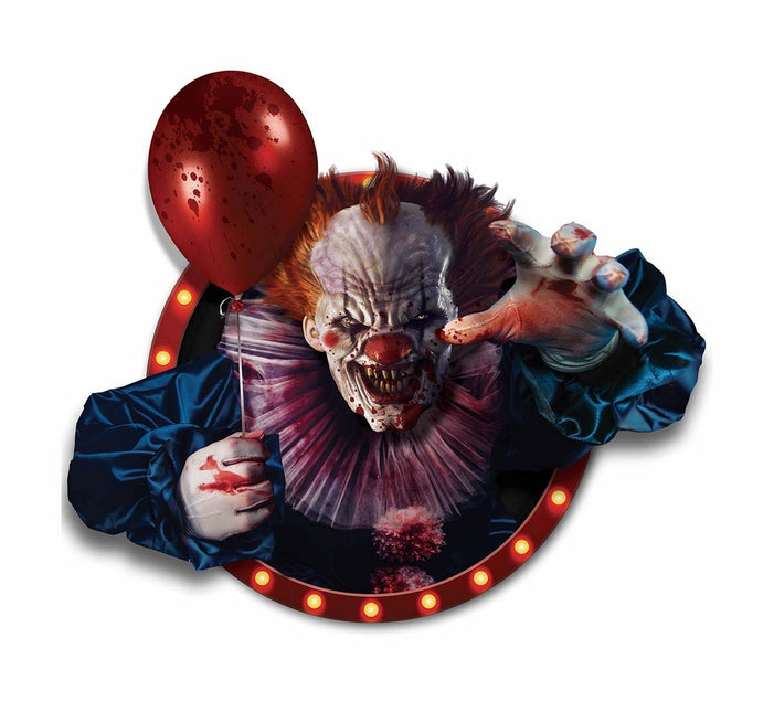 Decorazione murale di Halloween Clown 80 cm