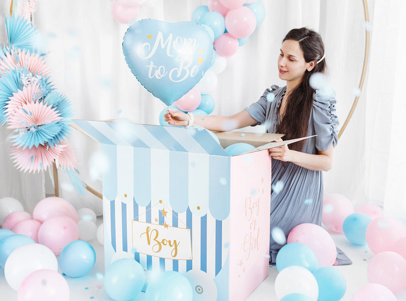 Palloncino ad elio Cuore Mamma da Diventare Blu Vuoto 35cm