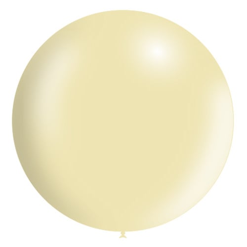 Palloncino gigante XL metallizzato di colore avorio da 91 cm