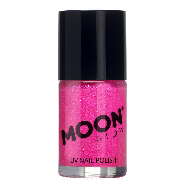 Moon Glow Neon UV Glitter Smalto per unghie Magenta 14ml