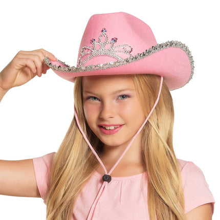 Cappello da Cowboy Rosa Bambino