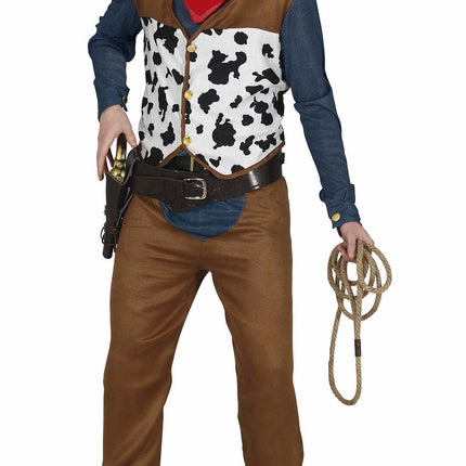 Costume da cowboy uomo marrone