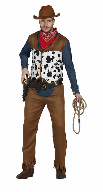 Costume da cowboy uomo marrone