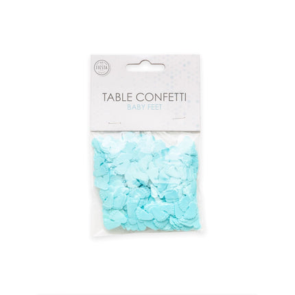 Coriandoli da tavola Baby Feet Blu