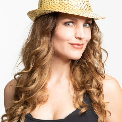 Cappello Glitter Oro